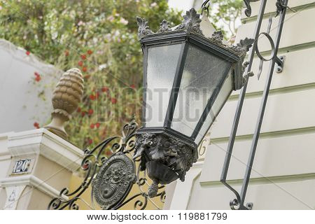 Antique Decorated Lamps In Las Penas Guayaquil Ecuador