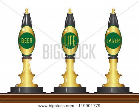 Isolated Beer Pumps