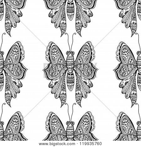 Stylized Brown Butterfly