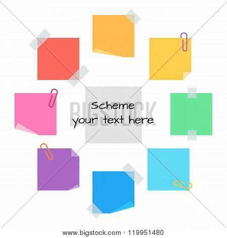information circle sticky note paper