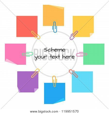 information circle sticky note paper