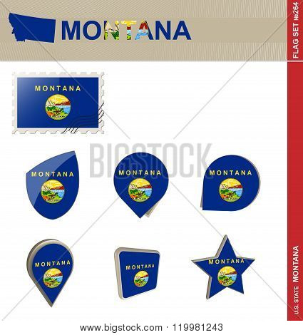 Montana Flag Set, Flag Set #264