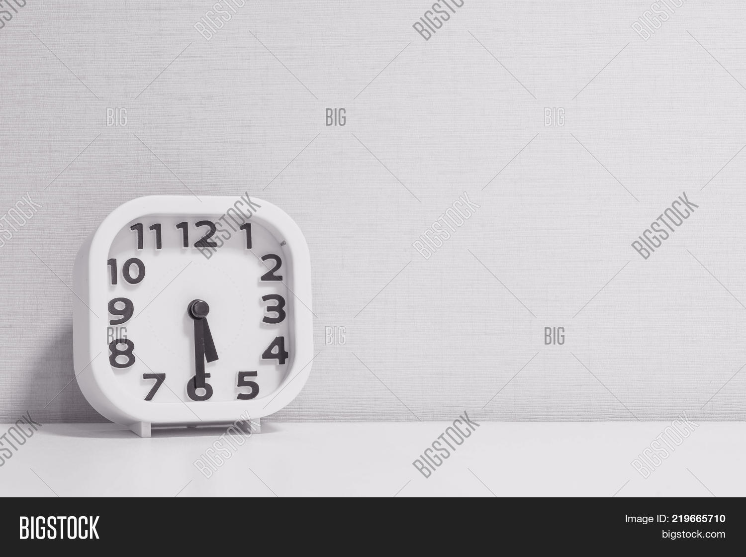 Closeup White Clock Image Photo Free Trial Bigstock