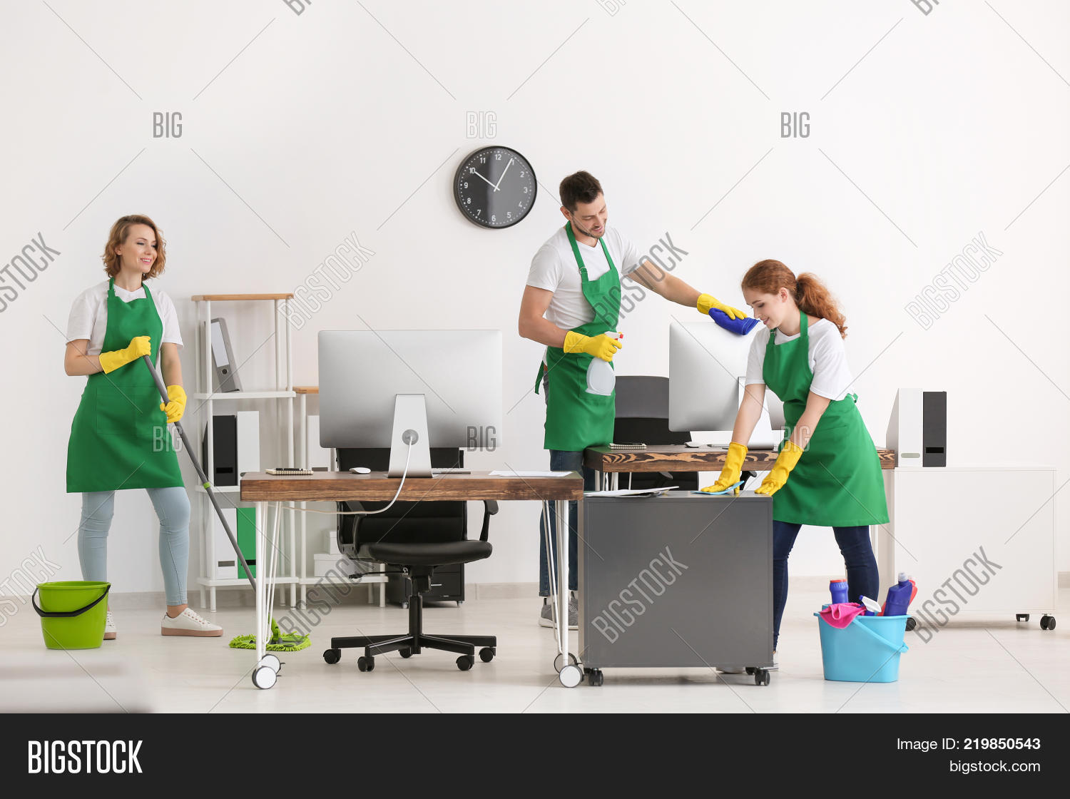 Team Young Cleaning Image & Photo (Free Trial) Bigstock