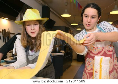 Teenager Girls Cooking