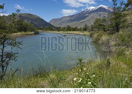 Rio Chacabuco in Valle Chacabuco in northern Patagonia, Chile