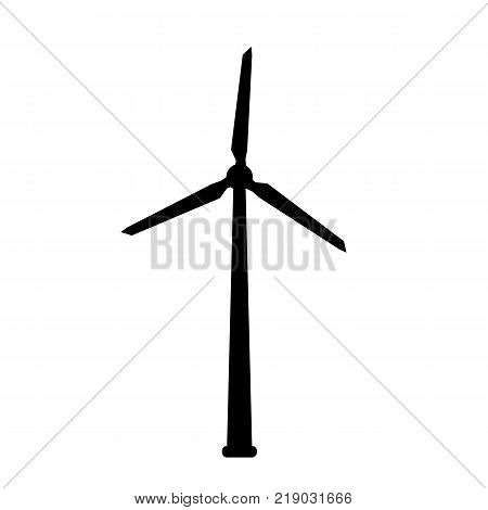 Eolic turbine icon isolated on background. Vector stock.