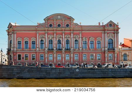 St. Petersburg, Russia - June 04.2017 View of the Beloselsky-Belozersky Palace