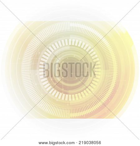 Abstract Technology Background With Various Technological Elements. Vector Illustration.