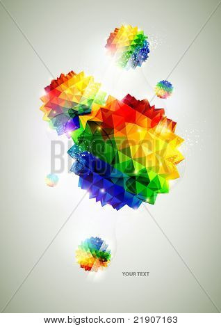 3D farverige bolde