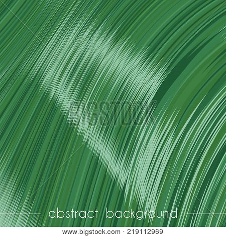 Abstract background. Many thin green lines of different shades create an original pattern