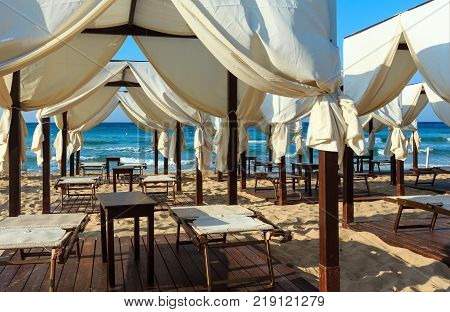 Beach Maldives Of Salento,  Pescoluse, Puglia, Italy
