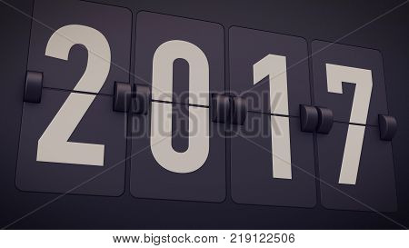 Time Fliplock In The Black Background