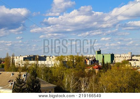 Aerial View On The City Kremenchug In Ukraine
