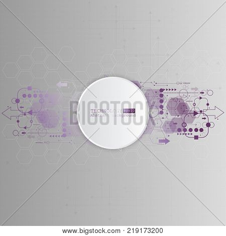 Vector Background Abstract Technology Communication Concept