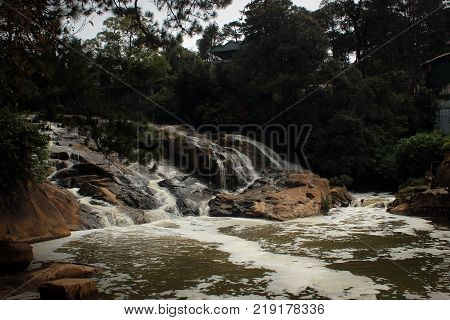 Cam Ly waterfalls view in Da Lat, Vietnam