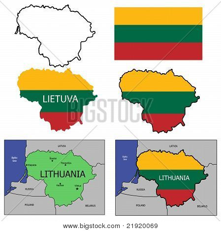 Litva Vector Set.