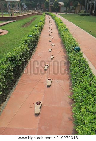 New Delhi India - October 26, 2017: Court Yard Of Gandhi Smriti Museum New Delhi India.