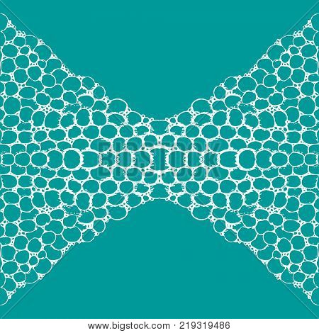 Seamless aqua tile with lacy patterns. Hand drawing in the style of sentangle. Suitable for sheathing or wrapping