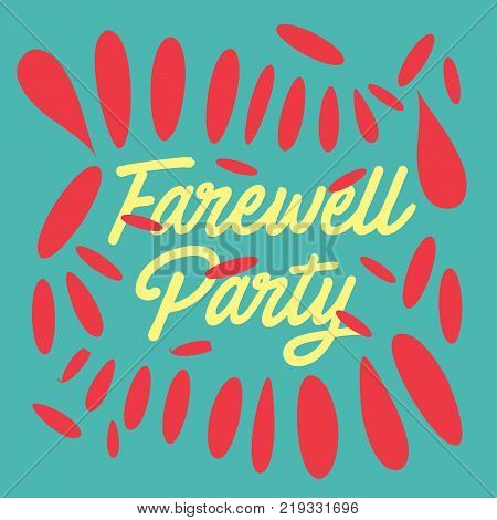 Farewell Party Illustration Design Vector For Various Used