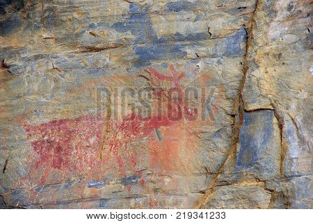 Rock drawing of Cerca Grande - Matozinhos (MG) Brazil