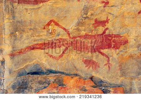 Rock drawing of Cerca Grande - Matozinhos (MG) Brazil
