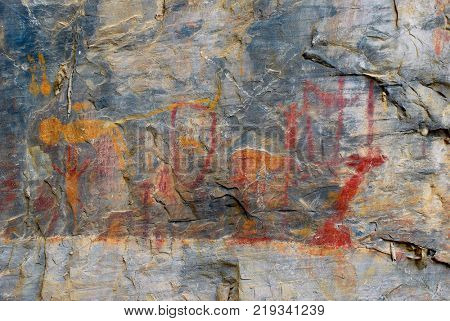 Rock drawing of Cerca Grande - Matozinhos (MG) Brazil