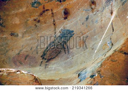 Rock drawing of Cerca Grande - Matozinhos (MG) Brazil