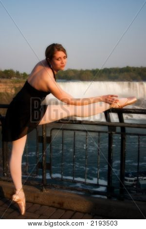 Ballerina By The Falls