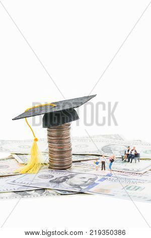 Education costs rising by generation gap concept