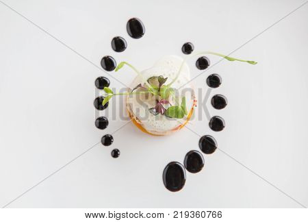Molecular high end gastronomy kitchen. HIghend culinary