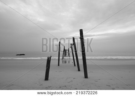 Pilai Beach In A Cloudy Day