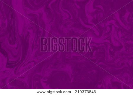 Suminagashi Marble Texture Hand Painted With Purple Ink. Digital Paper 1276 Performed In Traditional