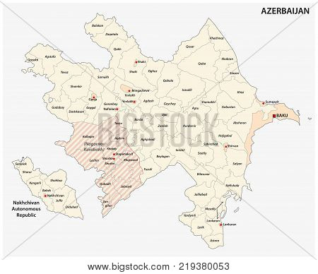 Azerbaijan Administrative Map 2.eps