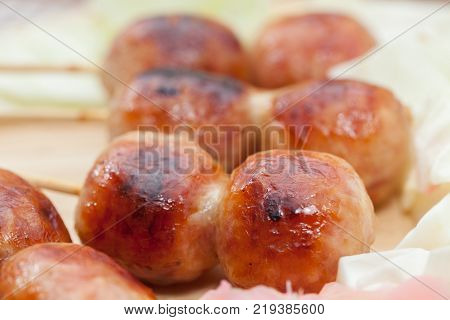 Thai style sausage Northeastern esan Style sausage