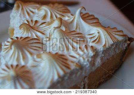 Mini Sweet Meringue Cake With Fat Pouring