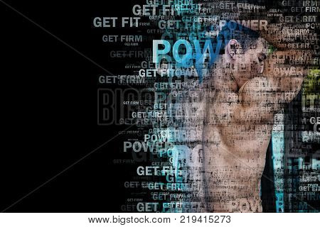 Fitness For Healthy Life Style. Mix Media.
