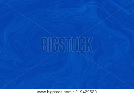 Suminagashi Marble Texture Hand Painted With Indigo Ink. Digital Paper 1272 Performed In Traditional