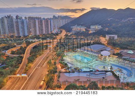 The Sunset Of Po Shun Road At Tko