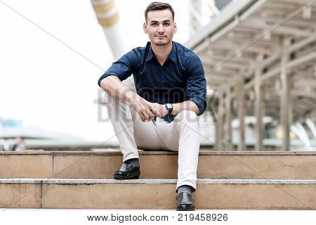 Confident Young Business Owner Portrait Concept.