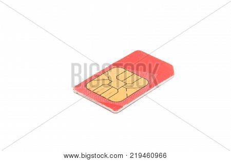sim card gsm isolated on white background