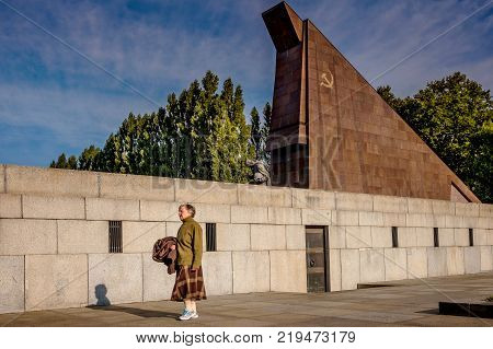 Berlin, Germany - September 23, 2015: Holocaust Memorial, Berlin, Germany, Europe