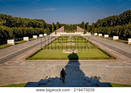 Berlin, Germany - September 23, 2015: Holocaust Memorial, Berlin, Germany, Europe
