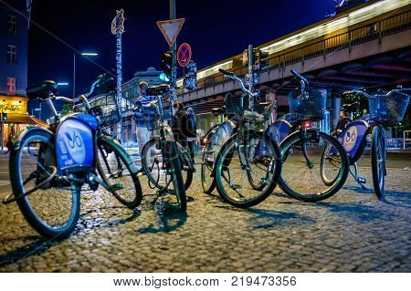 Berlin, Germany - September 23, 2015: Holocaust Memorial, Berlin, Germany, Europe