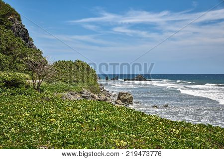 Travel photography - wild seascape next to Caracas (Venezuela).