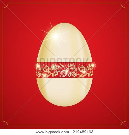 Floral Easter Egg.