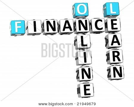 3D Finanzen Oline lernen Kreuzworträtsel