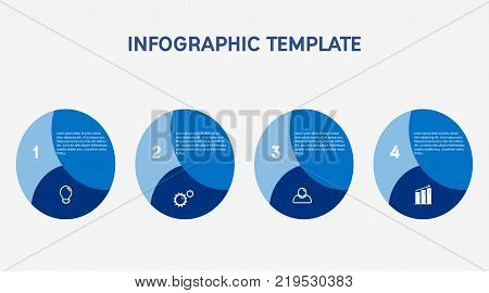 Vector circle infographic. Template for diagram, graph, presentation and chart. Abstract background