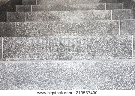 industrial construction building staircase Whets stone on floor concrete