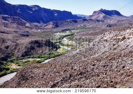 Big Bend Ranch State Park, USA, 2017.11.02: In the Big Bend Ranch State Park in the USA.